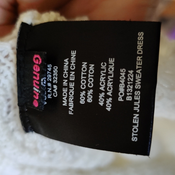 Volcom Stolen Jules Sweater Dress in Natural - Picture 3 of 7